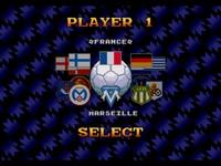 une photo d'Ã©cran de European Club Soccer sur Sega Megadrive